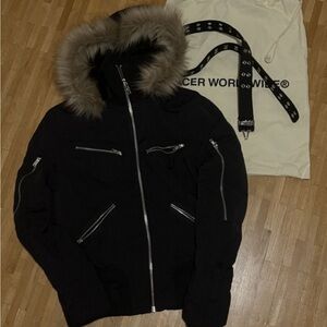 Unisex Black Racer Worldwide fur jacket